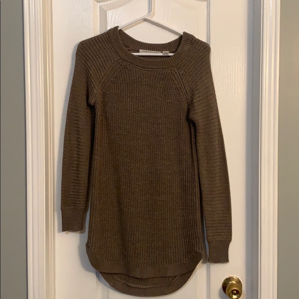 Knit longline sweater